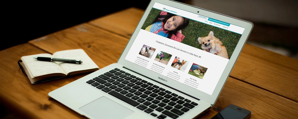 Pet Sitting, Doggy Day Care Website in Little Rock, Arkansas | Web Design by Rock Two Associates